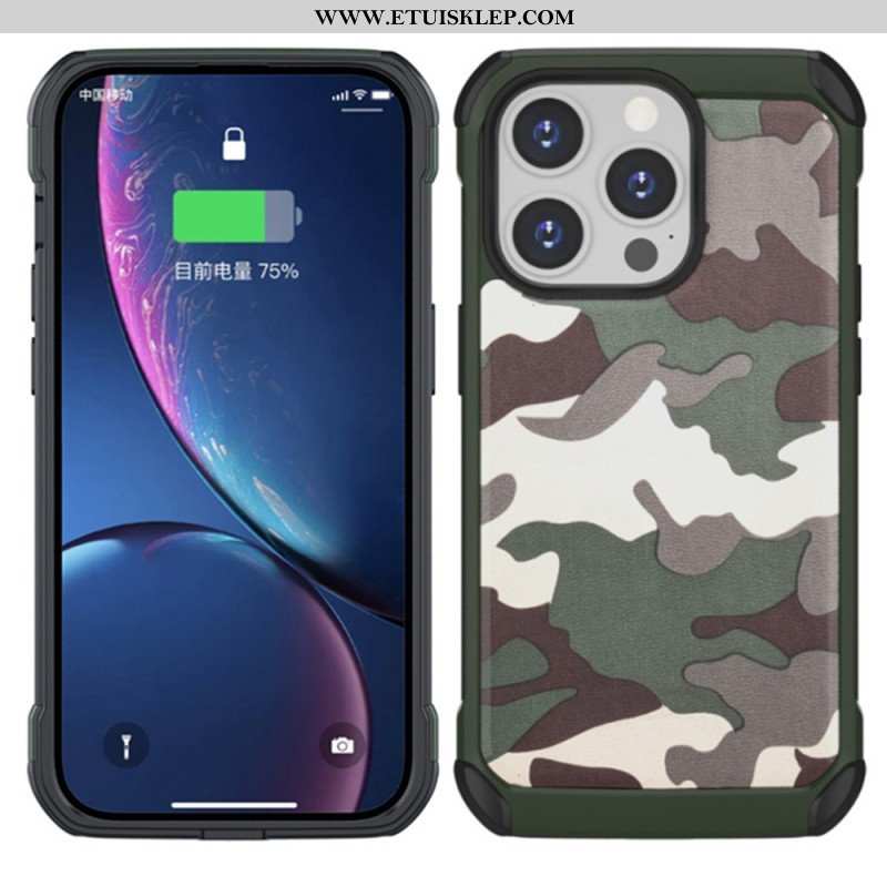 Etui do iPhone 14 Pro Wzmocniony Kamuflaż